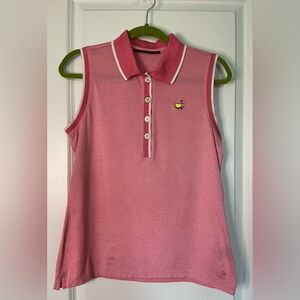 Bobby Jones Masters Women’s Pink Sleeveless Pink and White Stripes Size M